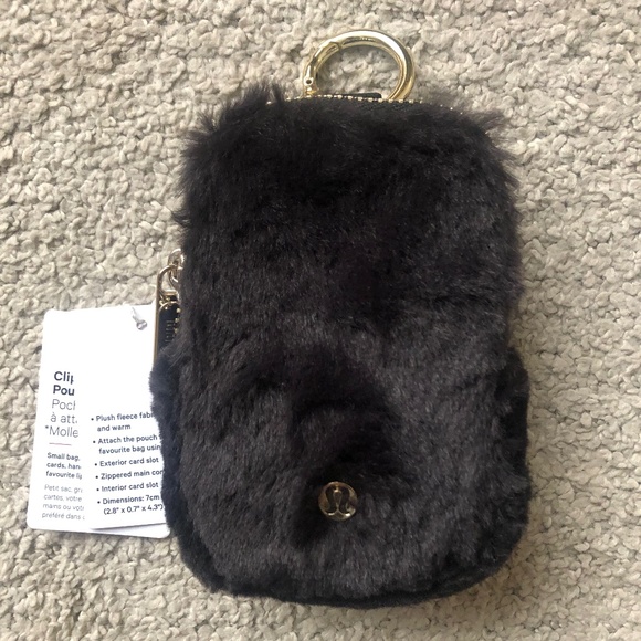 lululemon athletica Accessories - LULULEMON Clippable Nano Pouch Plush Fleece Pouch.NWOT.